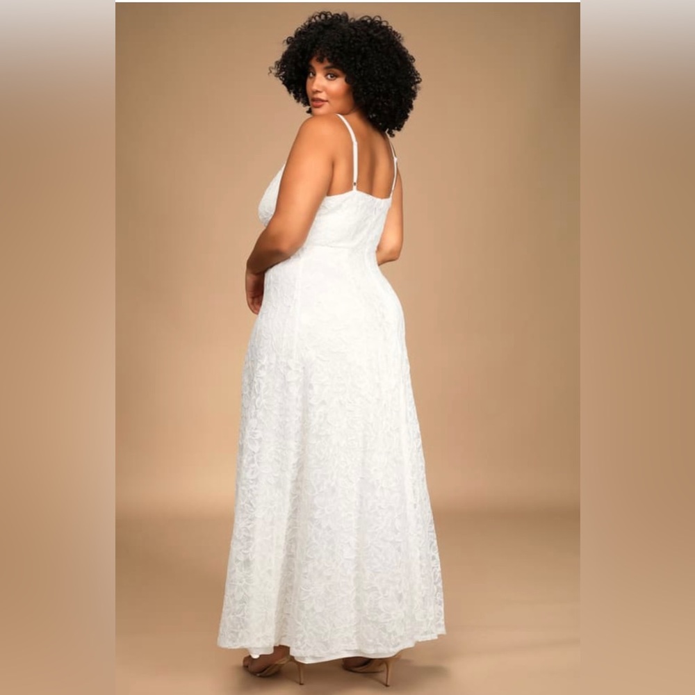 Lulu’s Always Have, Always Will White Lace Maxi Dress - Picture 3 of 6